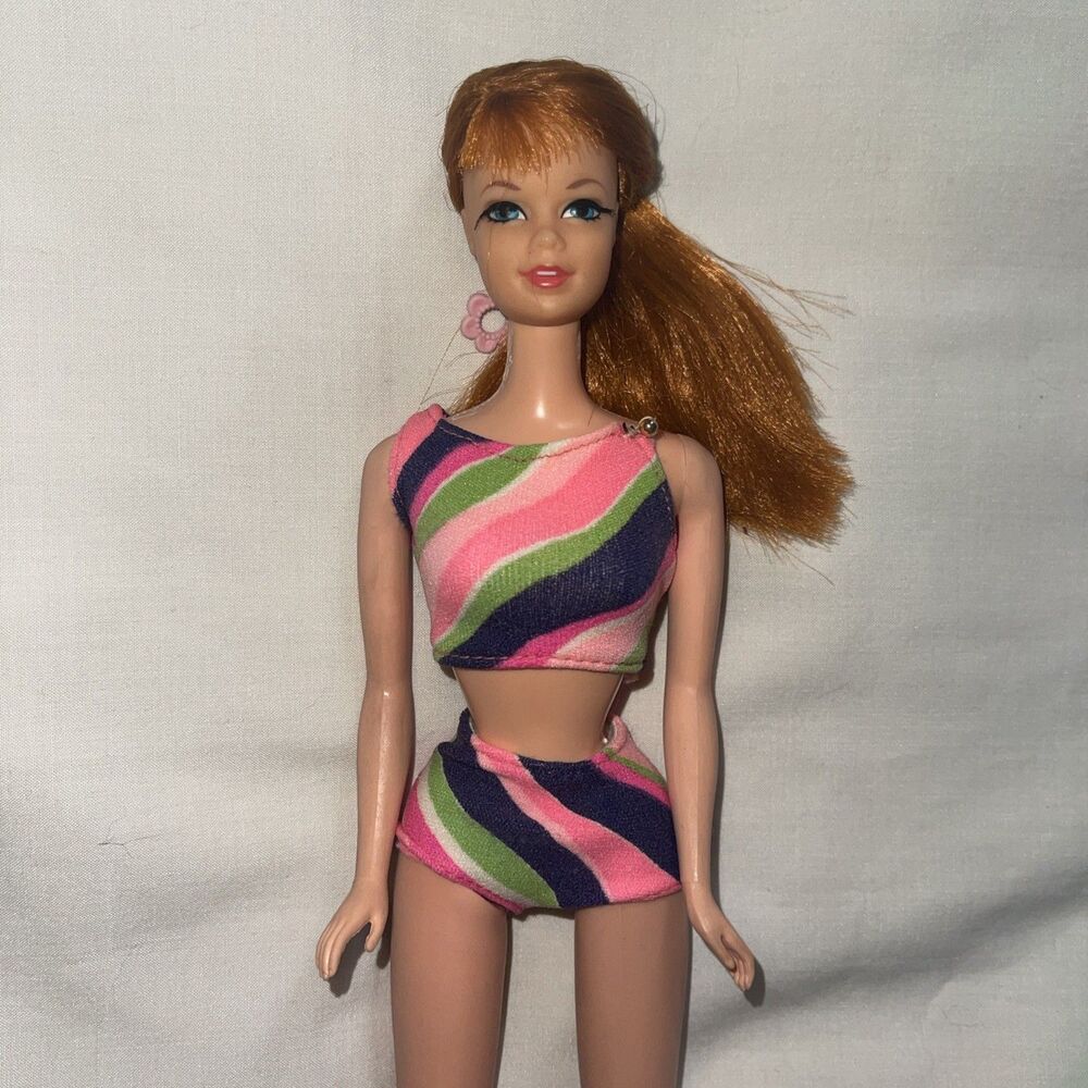 VTG Mod Talking Barbie Stacey Doll Repaired To Work Original Swimsuit